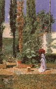 Mariano Fortuny y Marsal Fortuny-s Garden oil painting reproduction
